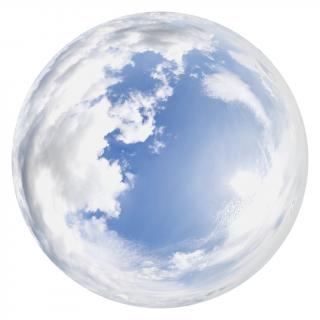 HDRi Skydome of Blue Clouded Sky 16K 